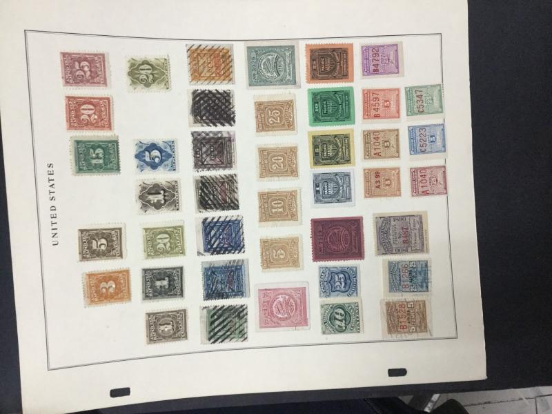 MOMEN: US # MOTOR VEHICLES / TELEGRAPH COLLECTION ON (2) ALBUM PAGES $ #9056