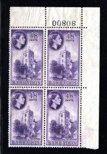 BARBADOS  SC# 262  PB/4  FVF/MNG