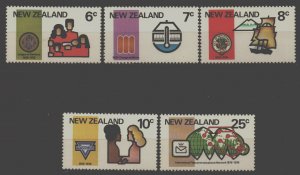 New Zealand Unused NH Scott 593 - 597