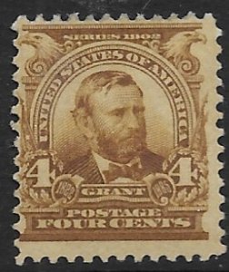US 303  1903  4 cent  fine  mint   hinged