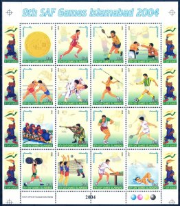 Pakistan 2004 Sport 9th SAF Games Islamabad sheet MNH