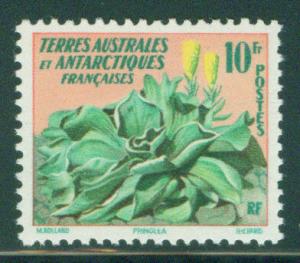 FSAT TAAF Scott 11 MH* 1959 flowing plant stamp CV$10