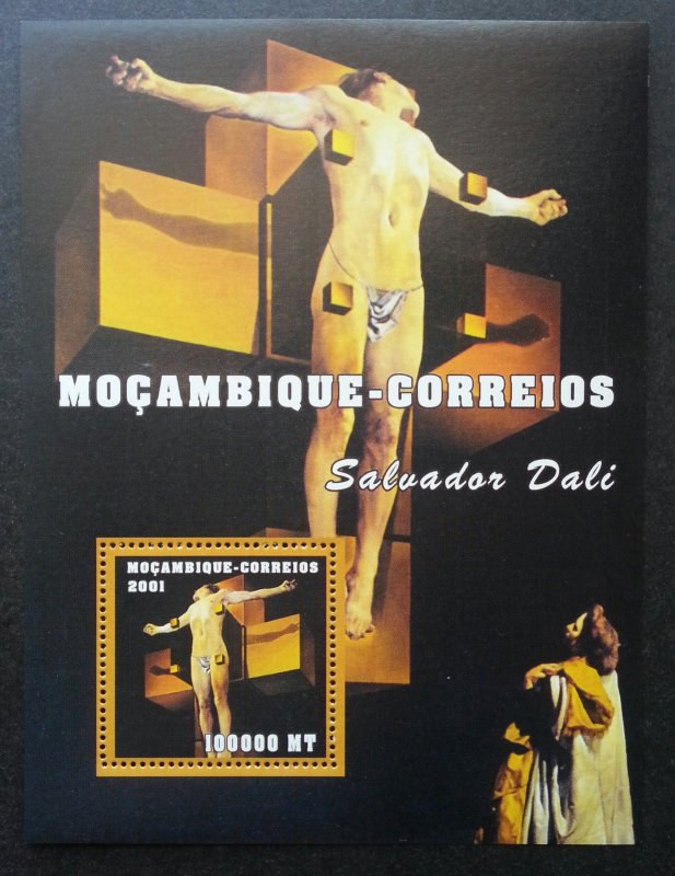 Mozambique Painting 2001 Christ Jesus Religion Art (ms) MNH 