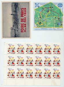 France Czech Swiss Danzig Poster Cinderella Labels (Appx 200+Stamps) NT 8736