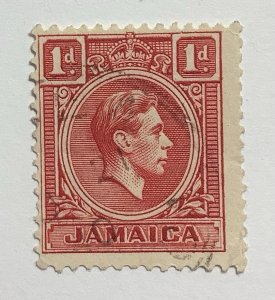 Jamaica  1938  Scott 117 used - 1p,   King George VI