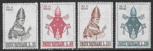 VATICAN CITY 1963 Coronation of Pope Paul VI Set Sc 365-368 MNH