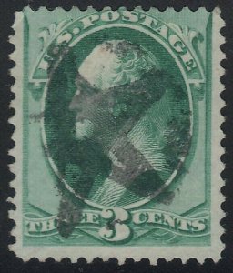 US Scott # 147 3c Washington Fancy Cancel SON Unusual Star Nice Strike