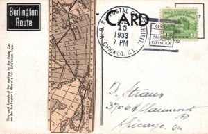 1933 Century of Progress Chicago, Balbo arrival, Railway Postal Car cancel (E