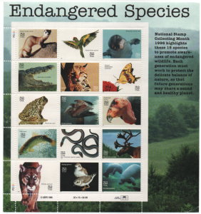 US #3105 Full Sheet. Endangered Species