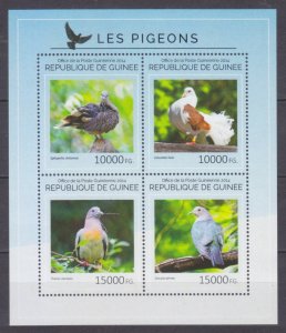 2014 Guinea 10567-10570KL Birds - Doves 20,00 €