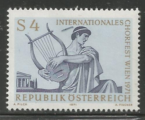 AUSTRIA, 900, MNH, SINGER WITH LYRE