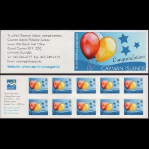 CAYMAN IS. 2008 - Scott# 1017A Booklet-Greeting NH