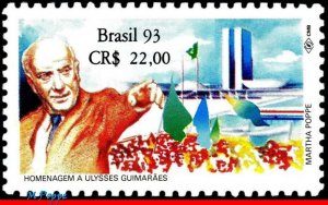 2421 BRAZIL 1993 ULYSSES GUIMARAES, CONGRESS, POLITICIAN, MI# 2546, MNH