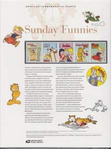 US 856 44c Sunday Funnies 4467-4471 USPS Commemorative Stamp Panel