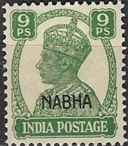 India-Nabha 1942 King George V C# 102  Mint NH VF 