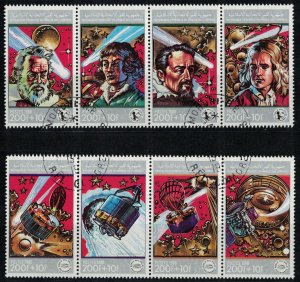 COMORE  1988 - Space,  scientists and astronomers / complete set