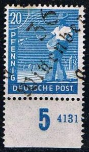 DDR 1948,Mi.#173 VIII MNH, District hand stamp with part of HAN