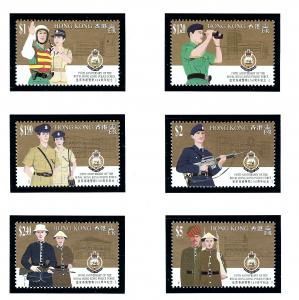 Hong Kong 693-98 MNH 1994 Anniv of Police Force