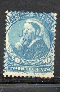 CANADA #FB47  1868  10c THIRD BILL ISSUE       F-VF USED  b