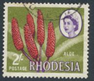 Rhodesia   SG 404  Used  Aloe Litho Printing    see details