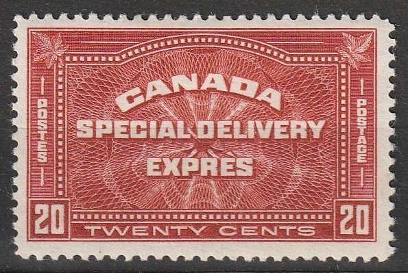 Canada Special Delivery Sc# E4, Mint OG H VF  (~1715)