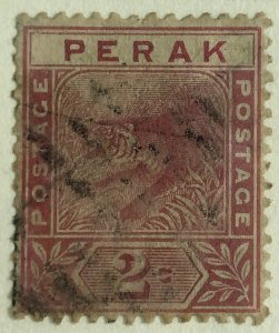 AlexStamps MALAYA PERAK #43 XF Used 