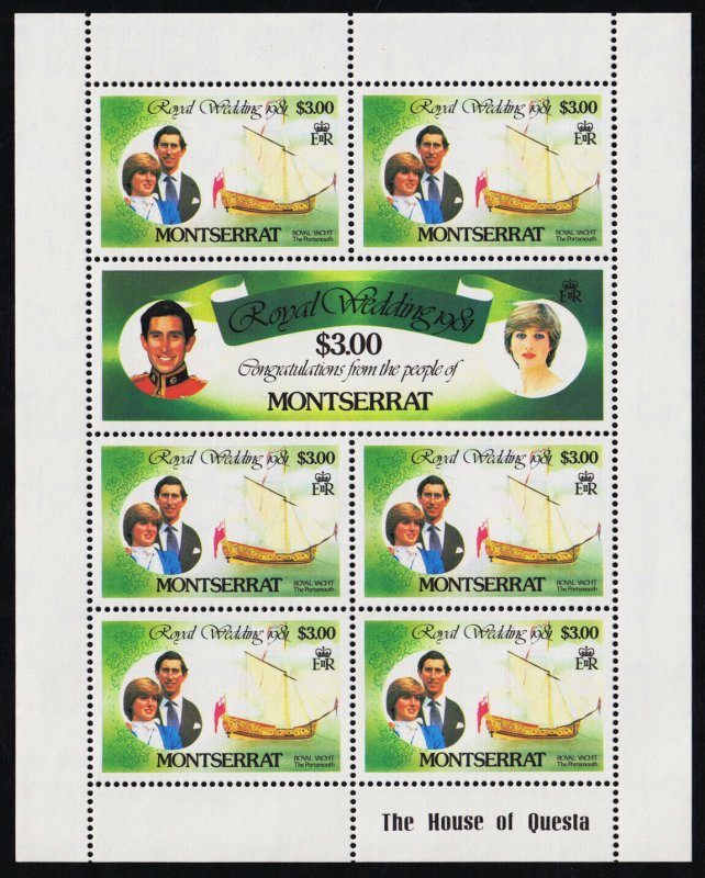 Montserrat Scott 465-470 Full Sheets (1981) Mint NH VF C 