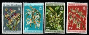 BRITISH HONDURAS SG287/90 1970 ORCHIDS MNH