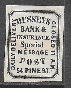 USA 87L47: Husssey's Post, unused, imperf