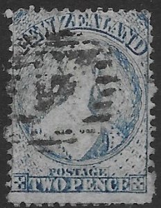 New Zealand 17  1863    2 pence fine used