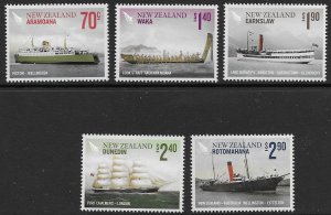 New Zealand 2421-25   2012  set  5  VF  Mint  NH