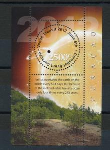 [CU078] Curacao 2012 Venus Transit Space Travel Sheet MNH