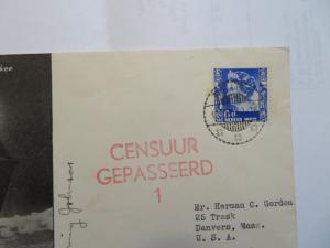 Netherland Indies 1940 Yankee Schooner Cover / Censored / Cpt Signed (I) - Z7978