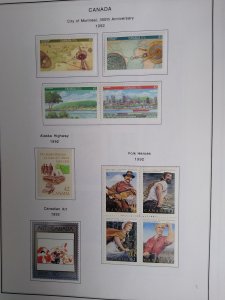 collection on pages Canada 1992 mostly mint CN: CV $73