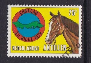 Netherlands Antilles #438 used 1979  zoonosis control 75c yellow