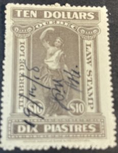 CANADA # QL70--USED--QUEBEC LAW STAMP--VIOLET BROWN--1912