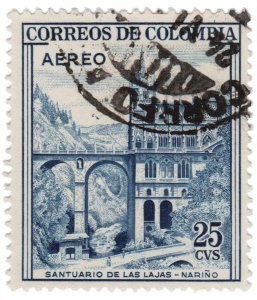 COLOMBIA 1958. AIRMAIL STAMP. SCOTT # C307. USED. # 2