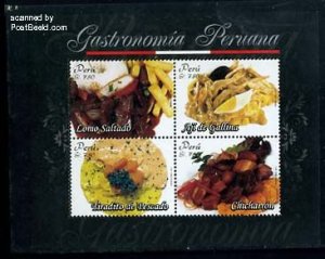 Peru 2011, Gastronomy 4v m/s, MNH