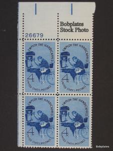 #1155 Handicapped Lower Right  Plate Block 26679 F-VF NH