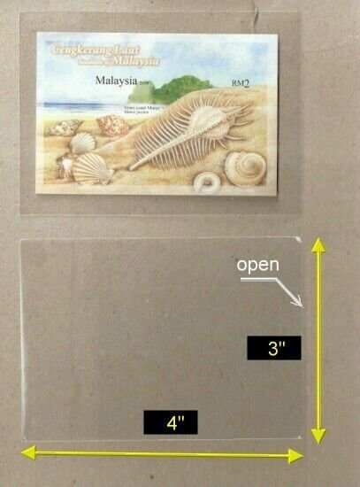 *FREE SHIP* OPP Plastic Sleeve Size [3 x 4] suitable for ms (120 pcs/pac)