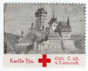 (I.B) Czechoslovakia (Great War) Cinderella : Red Cross Charity (Karluv)