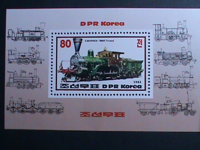 ​KOREA STAMP:1983- SC#2311 WORLD FAMOUS TRAIN-MNH RARE S/S SHEET.-VERY FINE