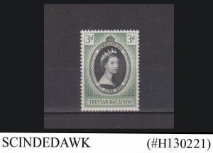 TRISTAN DA CUNHA - 1953 QEII CORONATION 1V MNH