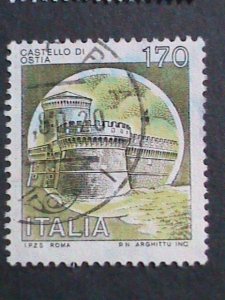 ​ITALIY-1980 VERY OLD ITALY FAMOUS CAST;ES USED STAMPS LARGE SETVERY FINE WE S