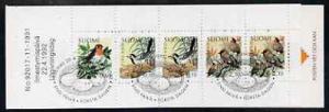 Booklet - Finland 1992 Birds (2nd series) 5m booklet comp...