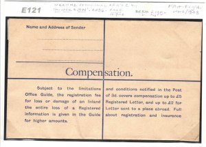 GB KGVI RP56 M.Cook & Son WW2 Provisional Registered Stationery Unused 1943 E121
