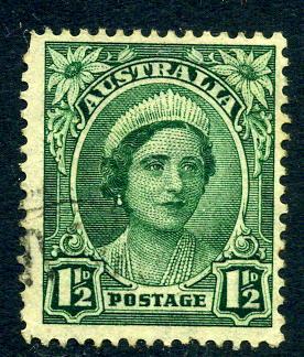 Australia - Scott #192 - 1½ p - Queen Elizabeth - Used