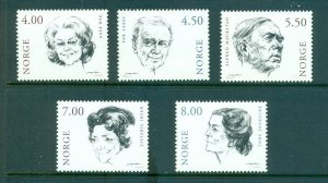 Norway - Sc# 1277-81. 2001 Actors. MNH $9.10.