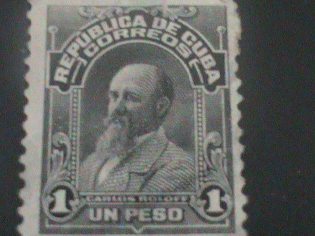 ​CUBA-1910-SC# 246- CARIOS  ROLOFF MINT-VF-KEY STAMP-115 YEARS OLD LAST ONE-RARE