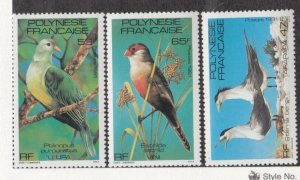 French Polynesia Sc 349-51 NH issue of 1981 - Birds